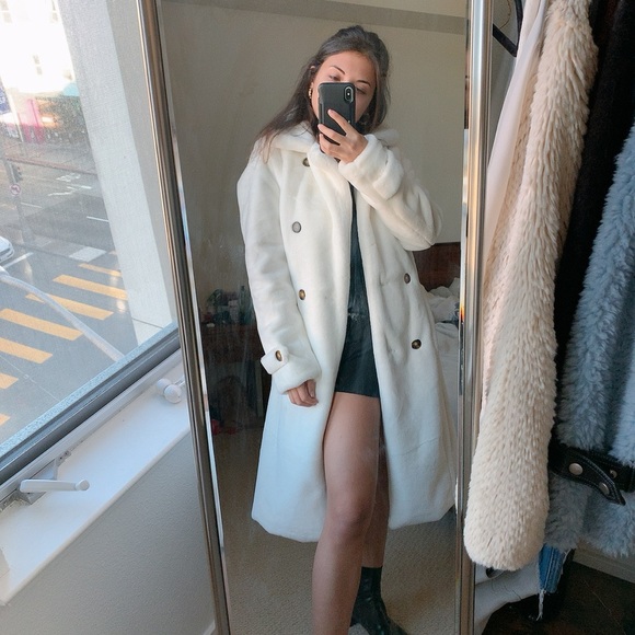 fluffy trench coat